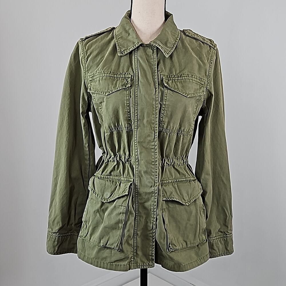 Gap Military Green Utility‎ Jacket Women's XS | Oversized FLAWED